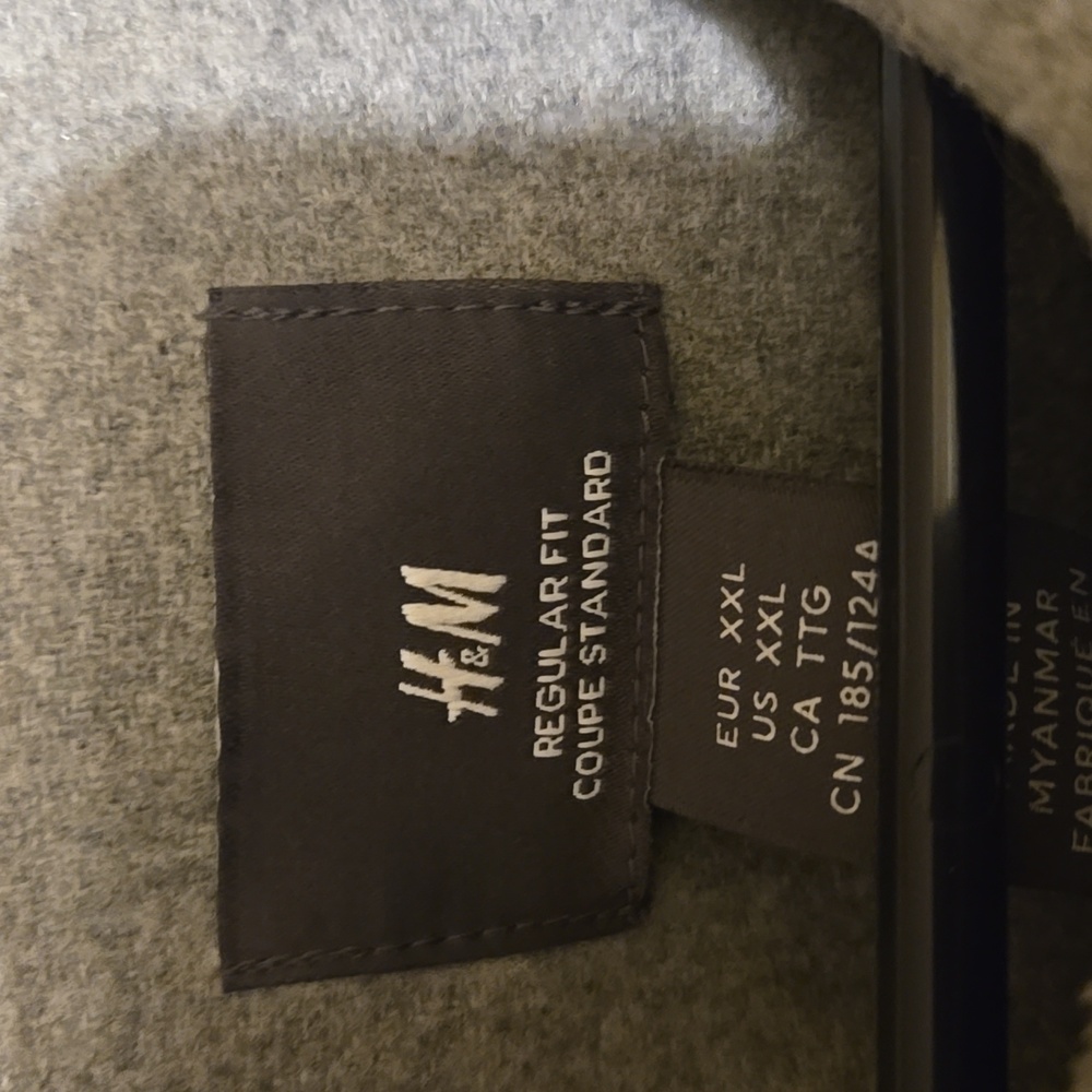 Men's Gray Button-Up Jacket - Picture 2 of 2